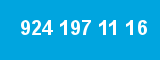 924 197 11 16